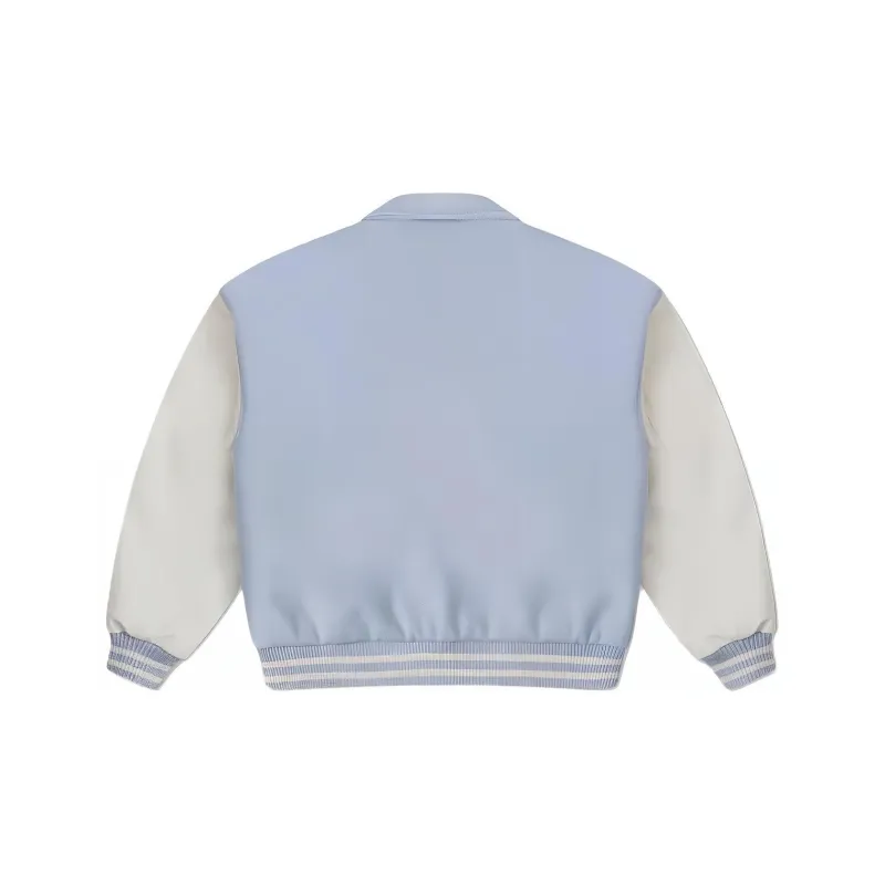 Converse Baseball Jacket Women's Light Blue-1