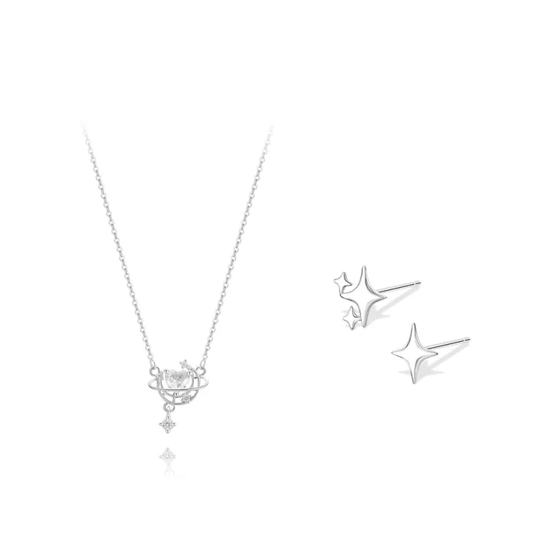 BLANK IN BLANK Sterling Silver Necklaces Women's Bestie Girlfriend Couple Birthday Gift Girl-0