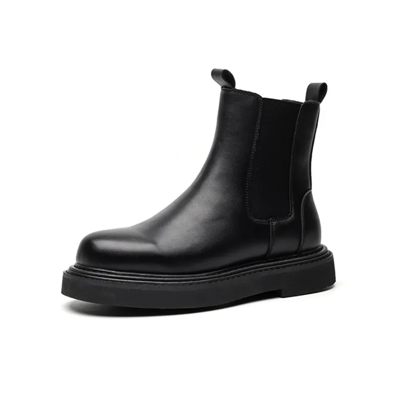 GZZ Short Chelsea Boots Men's Black-1