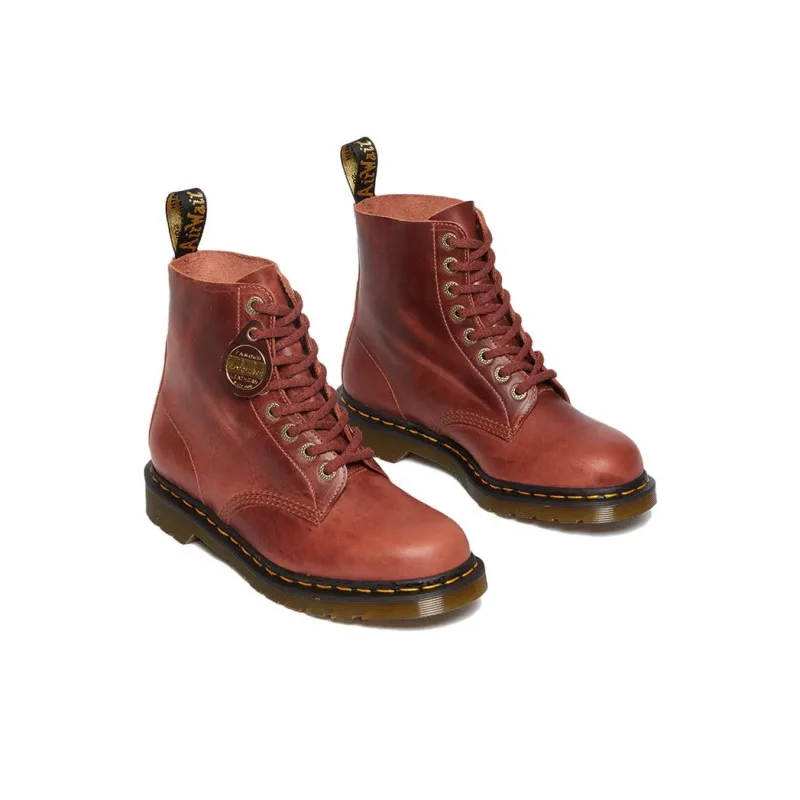 Dr.Martens 1460 Pascal Made In England Denver Leather Lace Up Boots 'Brown'-2