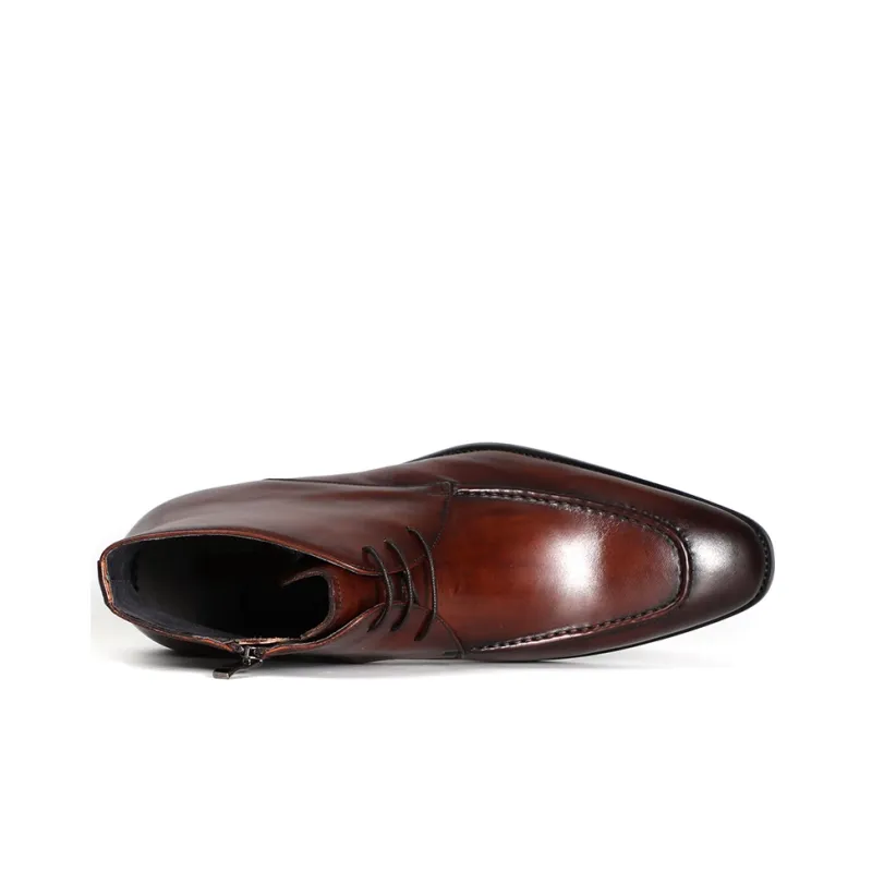 ASTON M.JAZZ Ankle Boots Men Black/Brown-2