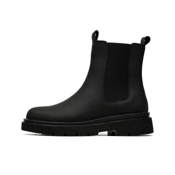 Chi Wolf Short Chelsea Boots Men's Black