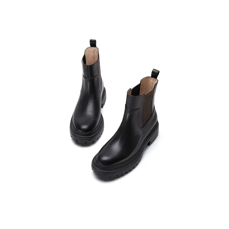 Marie Claire Short Chelsea Boots 5cm Women's Midnight Paris Black-1