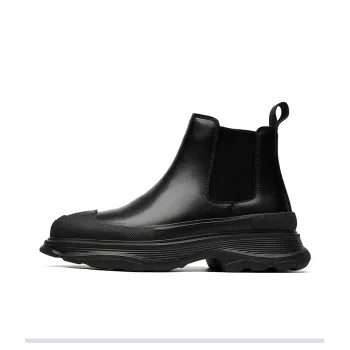 Romon Short Chelsea Boots Men's Black