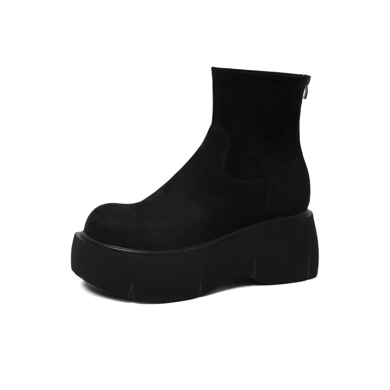 CAMEIDO Ankle Boots 7cm Women's Black-0
