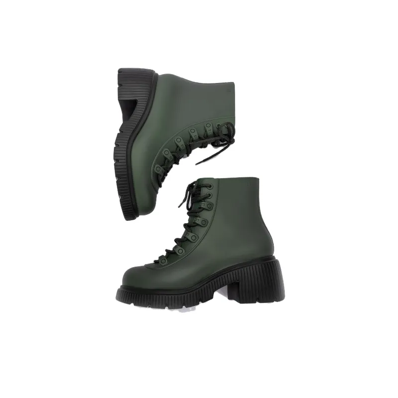 MELISSA Ankle Boots Martin Boots Women's Green Beige Burgundy-1