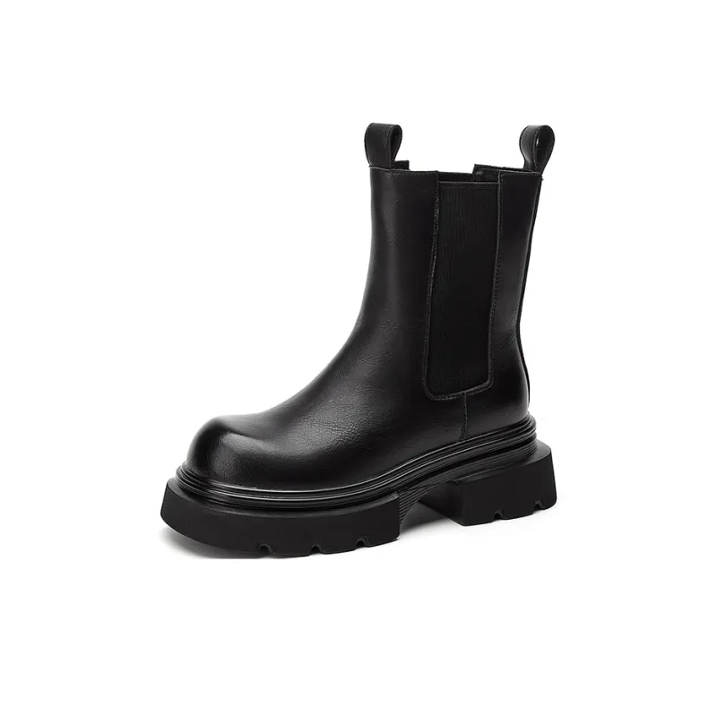 Jin Baichuan Short Chelsea Boots Women's-1