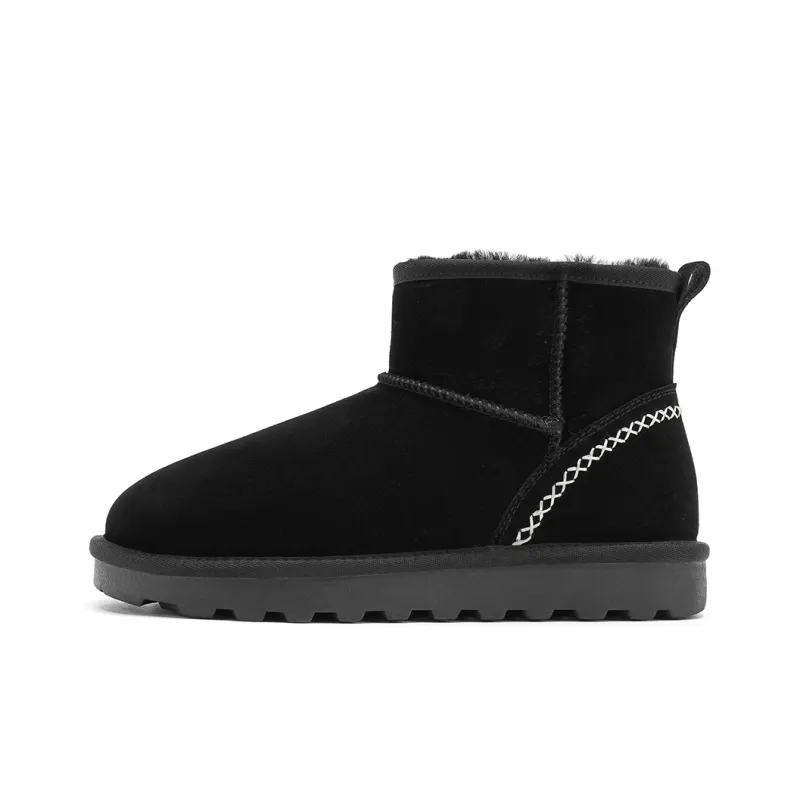 HARSON Warm Short Snow Boots 2.8cm Women's-0