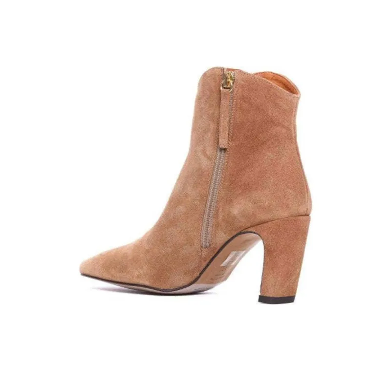 ANGEL ALARCON Ankle Boots 8cm Women's Brown-3