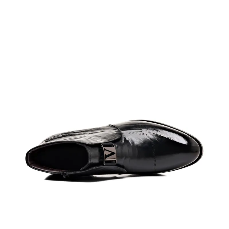 YEDANI Ankle Boots Men Black-3