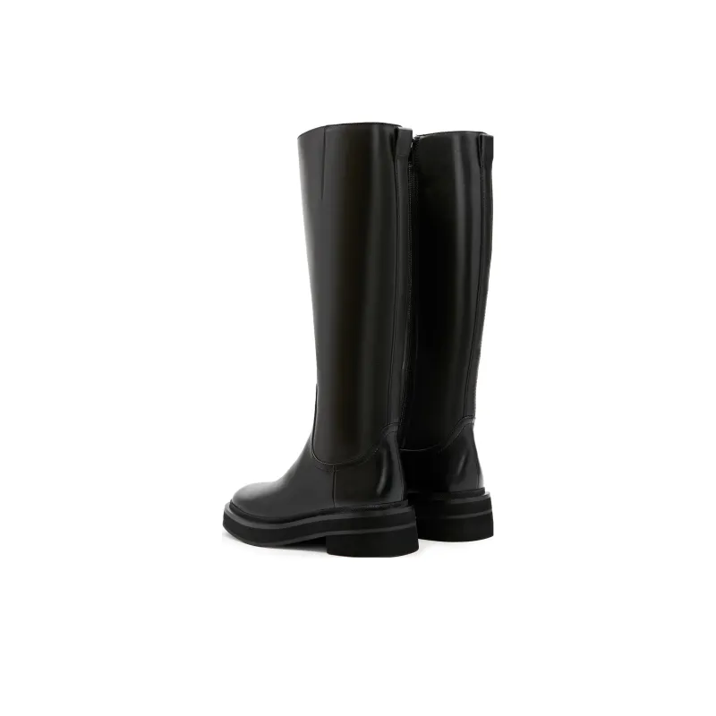 Staccato Knee high Boots 4.5cm Women's Cool And Stylish Black-9
