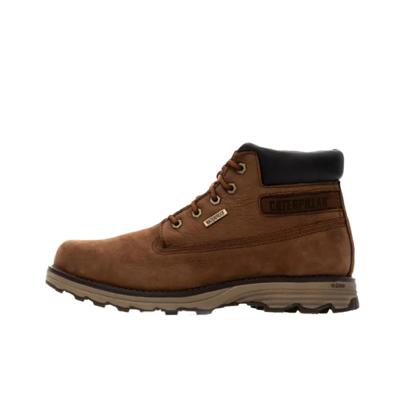 CAT Founder Wp Waterproof And Wear-resistant Short Outdoor Boots Men's Brown-0