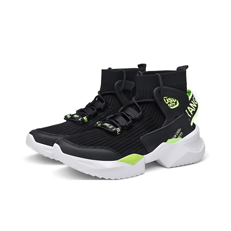 Jerden Smith Slip Resistant, Breathable, Lightweight High Top Chunky Sneakers Unisex-33