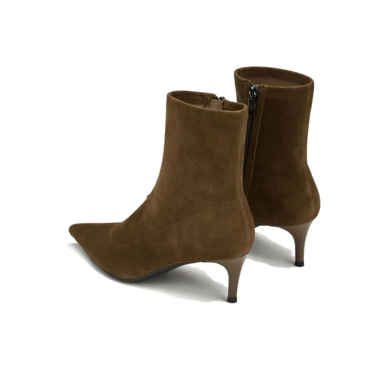 73Hours Multi Faceted Elegant Ankle Boots 6cm Women's-3