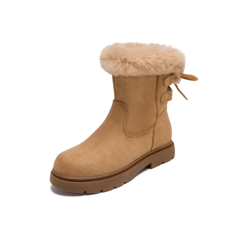 AGSDON Warm And Wear Resistant 14cm Snow Boots Women's-1