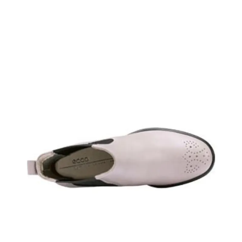 Ecco Short Chelsea Boots 5cm Women's Gray Pink-4