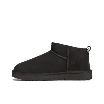 UGG Classic Ultra Mini Fleece Lined Brown 'Black' Women's
