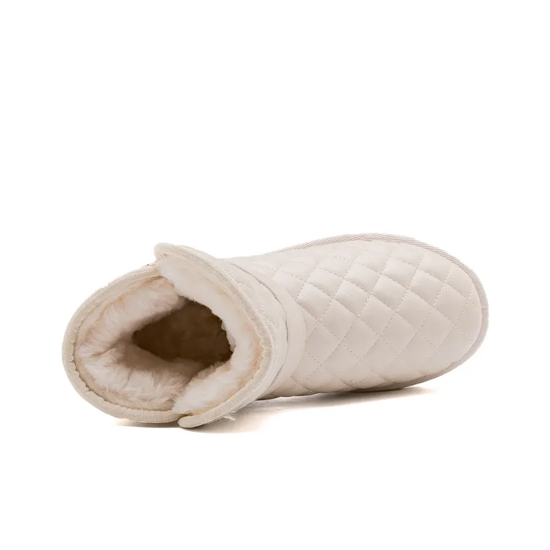 Warrior Cotton Boots Water-Resistant Wear-Resistant Slip-Resistant And Coverage Snow Boots Women's-19