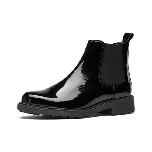 Clarks Short Chelsea Boots 3cm Women's Black