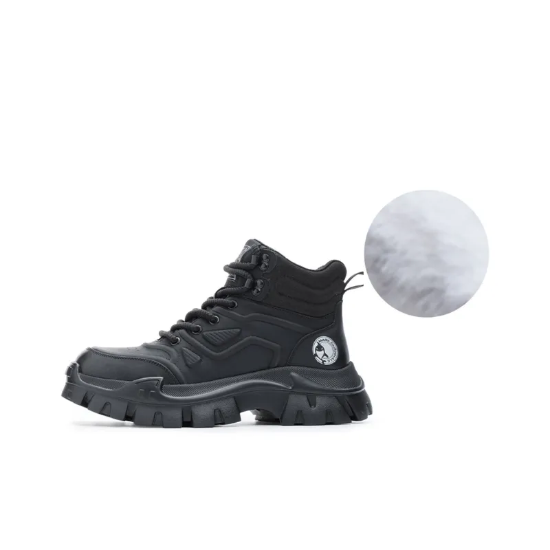 FAIRWHALE Short Outdoor Boots Men's Black-7
