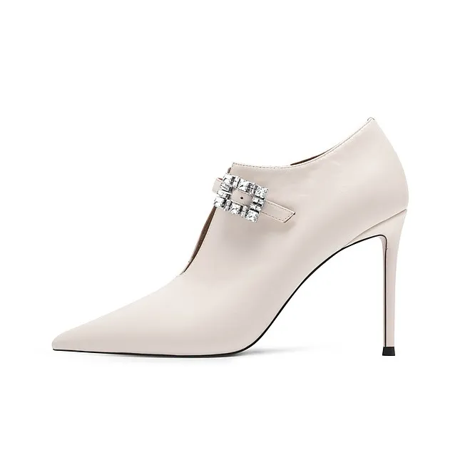 JOOC Ankle Boots Women's Milkshake White/Classic Black-1