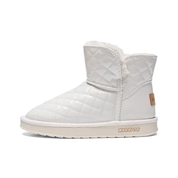 Warrior Fleece Lined Cotton Blend Warm Short Snow Boots Women's Ecru