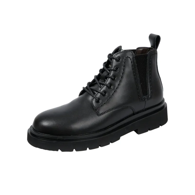 Wit TRIES Short Chelsea Boots Men's Black-1