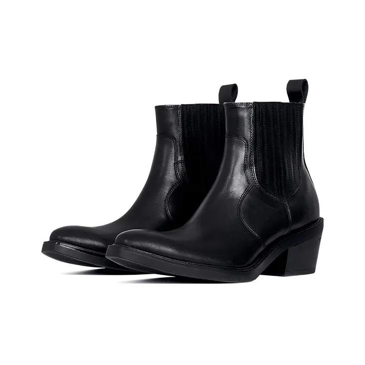 TERRA INCOGNITA Short Chelsea Boots Unisex Black-1