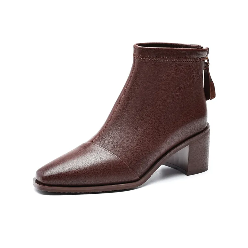 EBLAN Ankle Boots Women's Brown-1