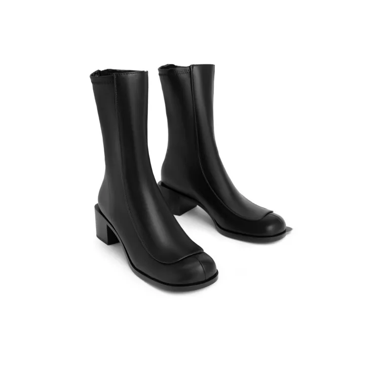 CHARLES&KEITH Knee-high Boots Women's Black-2