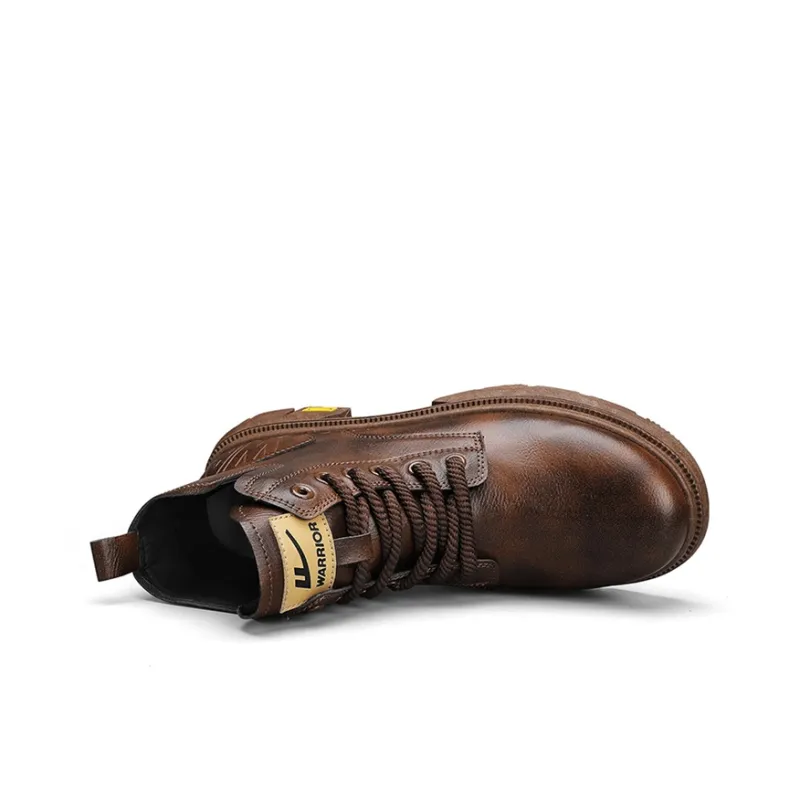 Warrior Short Martin Boot Men's Brown-4