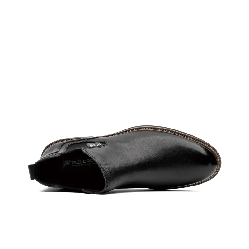 PLO CART Short Chelsea Boots Men's Black-3