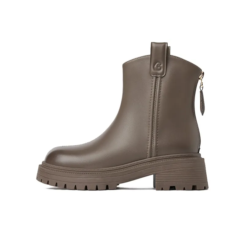 JOSINY Ankle Boots Women's Black/Khaki/Light Brown-6