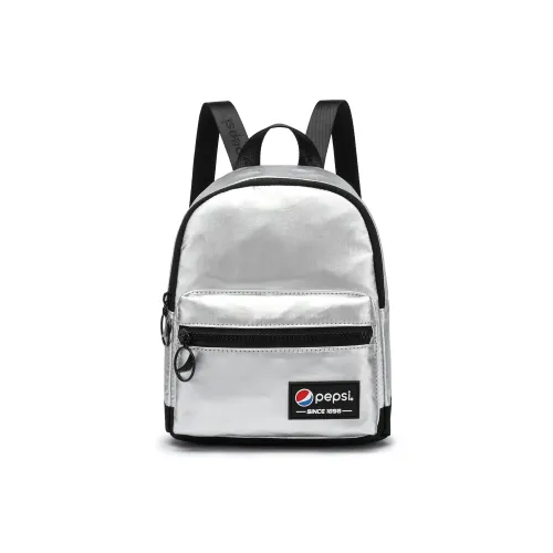 Pepsi Nylon Backpack Mini Women's Silver