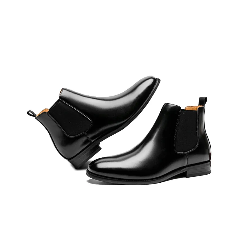 GZZ Chelsea Boots Men Black/Brown-2