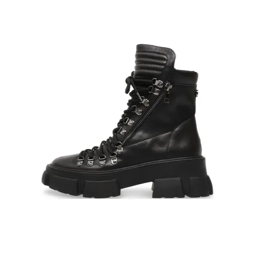 STEVE MADDEN Martin Boots Women's Black