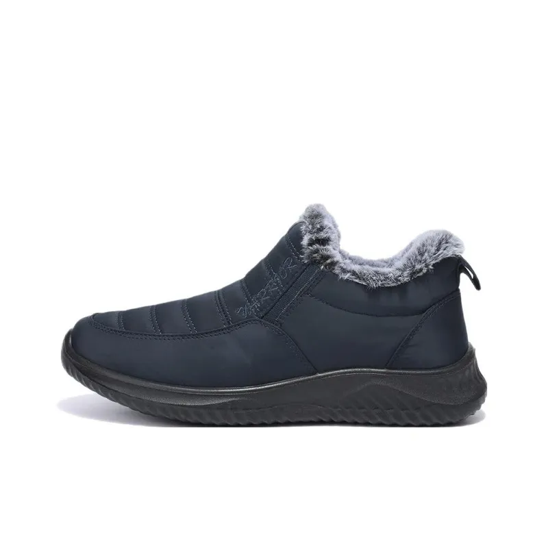 Warrior Ankle Length Snow Boots Men's Navy Blue-0