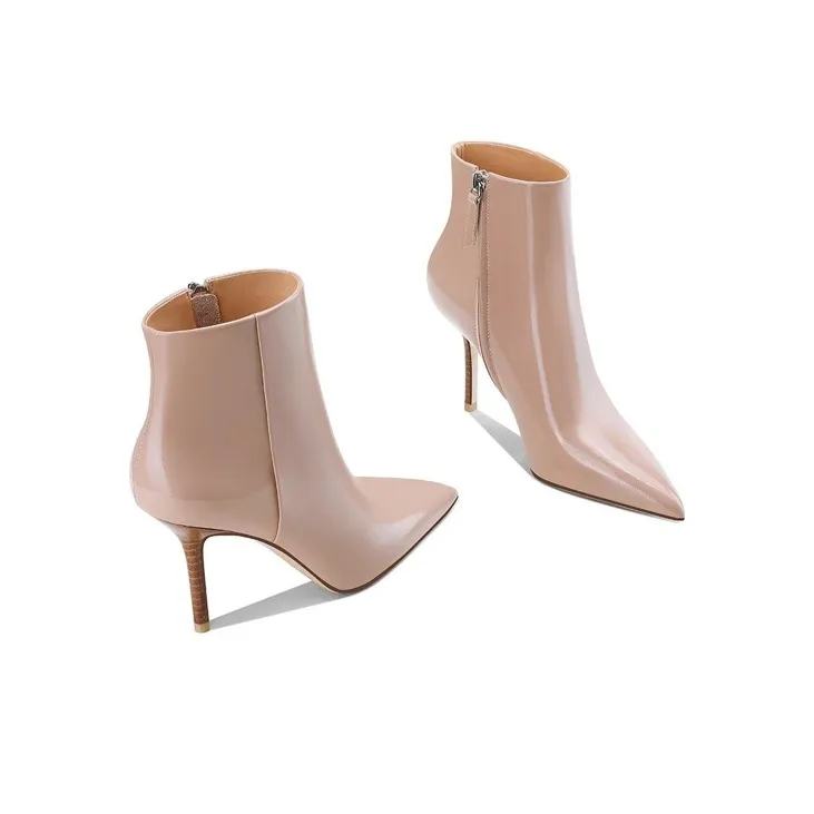 Miss Left Ankle Boots Women's Nude-2