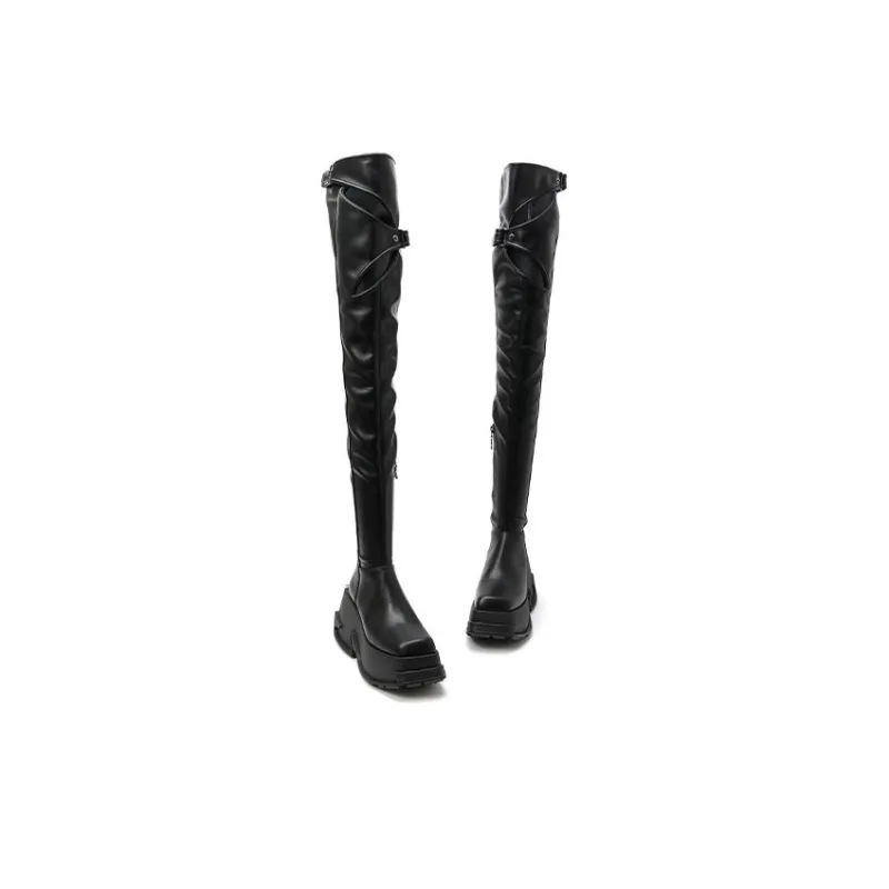DAPHNE LAB X MARRKNULL Over the knee Boots 9.5cm Women's-3