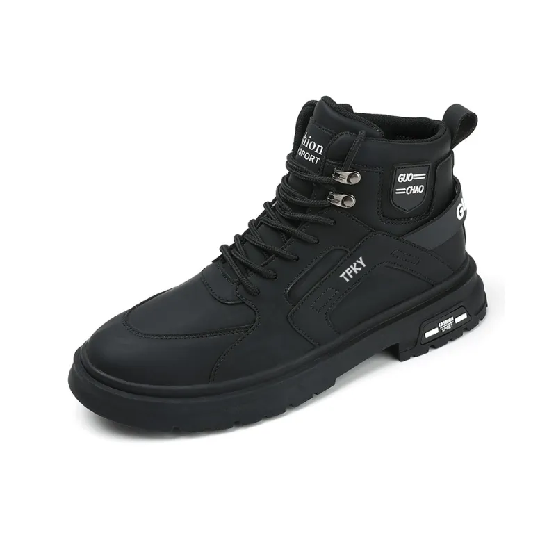 TFKY Ankle Boots Unisex Black/Beige-17