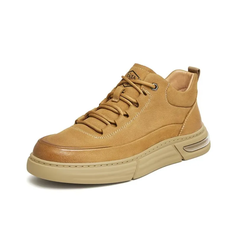 TATA Ankle Boots Men Solid Color-20