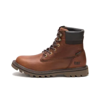 CAT Caterpillar Deplete WP Warm And Wear Resistant Outdoor Boots Men's Brown