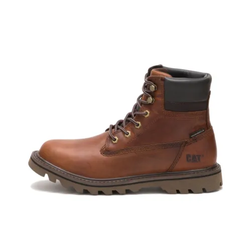 CAT Caterpillar Deplete WP Warm And Wear Resistant Outdoor boots Trail Men's Brown