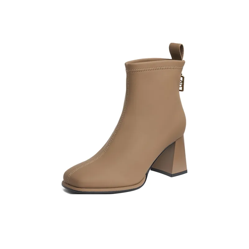 JOSINY Ankle Boots Women's Black/Yellow Brown-1