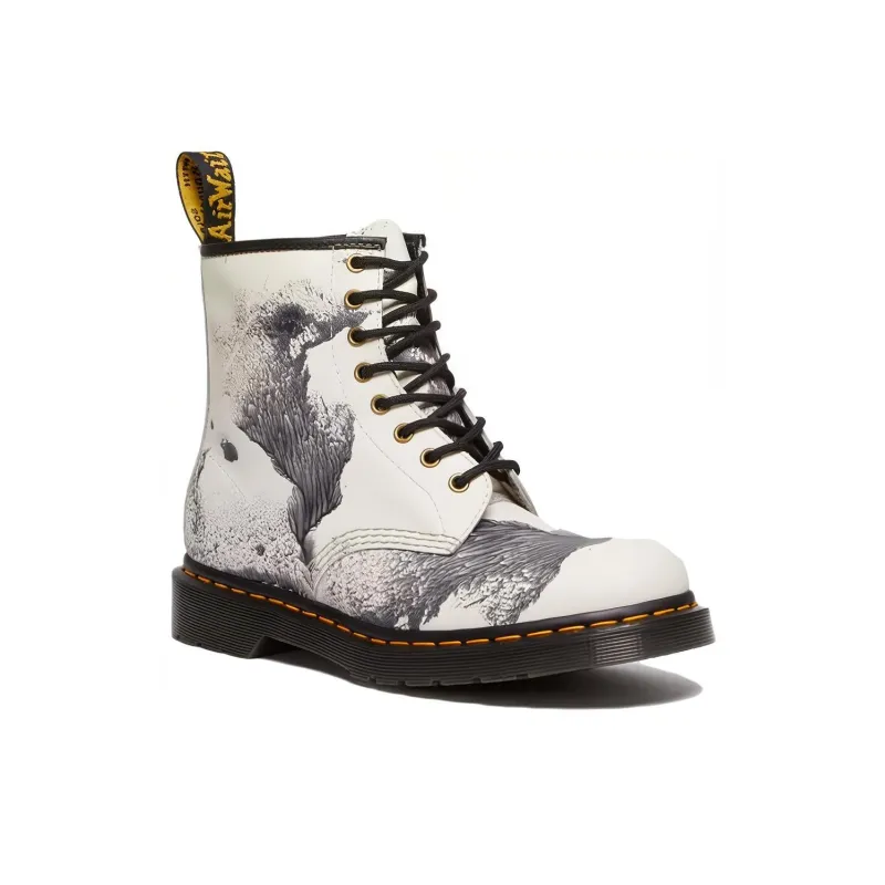 Dr.Martens 1460 X Tate Decalcomania Backhand Leather Lace Up Boots 'Multicolor Black White'-2
