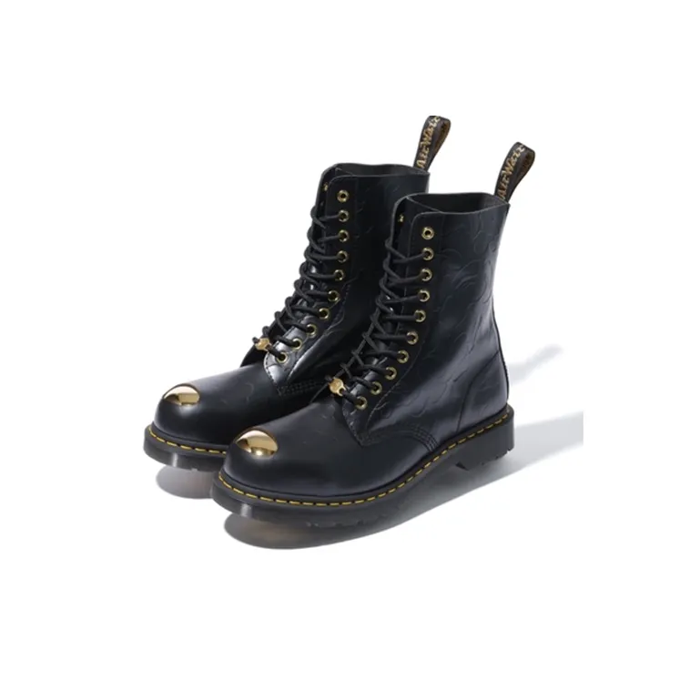 Dr.Martens 1490 Bape Black Smooth Emboss-2
