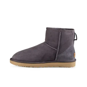 UGG Classic Mini Ii Short Boots 2.0 Fleece Lined Purple Gray Women's