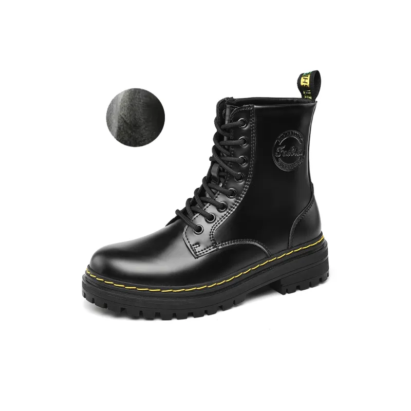 Qiandongmeili Short Martin Boot Black-6