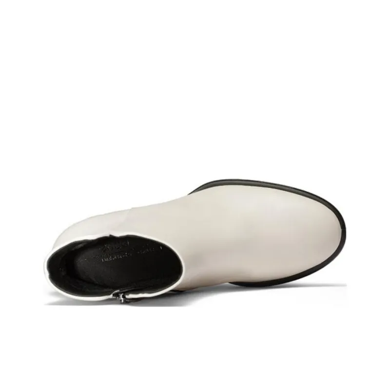 Ecco Ankle Boots 7cm Women's White-2