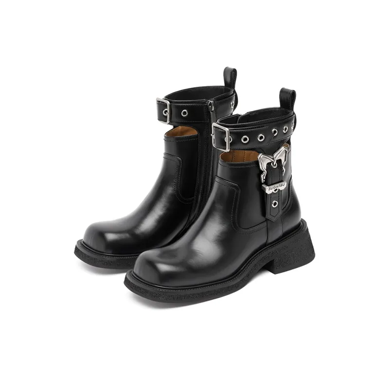 SUGARSU Ankle Boots 4.5cm Women's Black-1